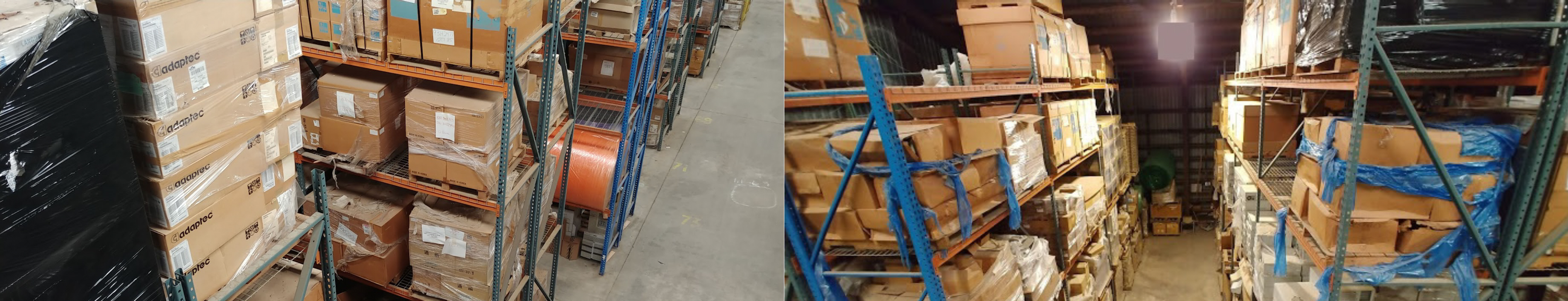 inside two warehouse at Computer Fusion